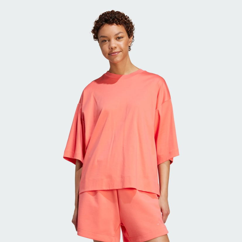 Majica adidas Performance ALL SZN Soft Lux Relaxed Fit T-Shirt Roza | KD9769