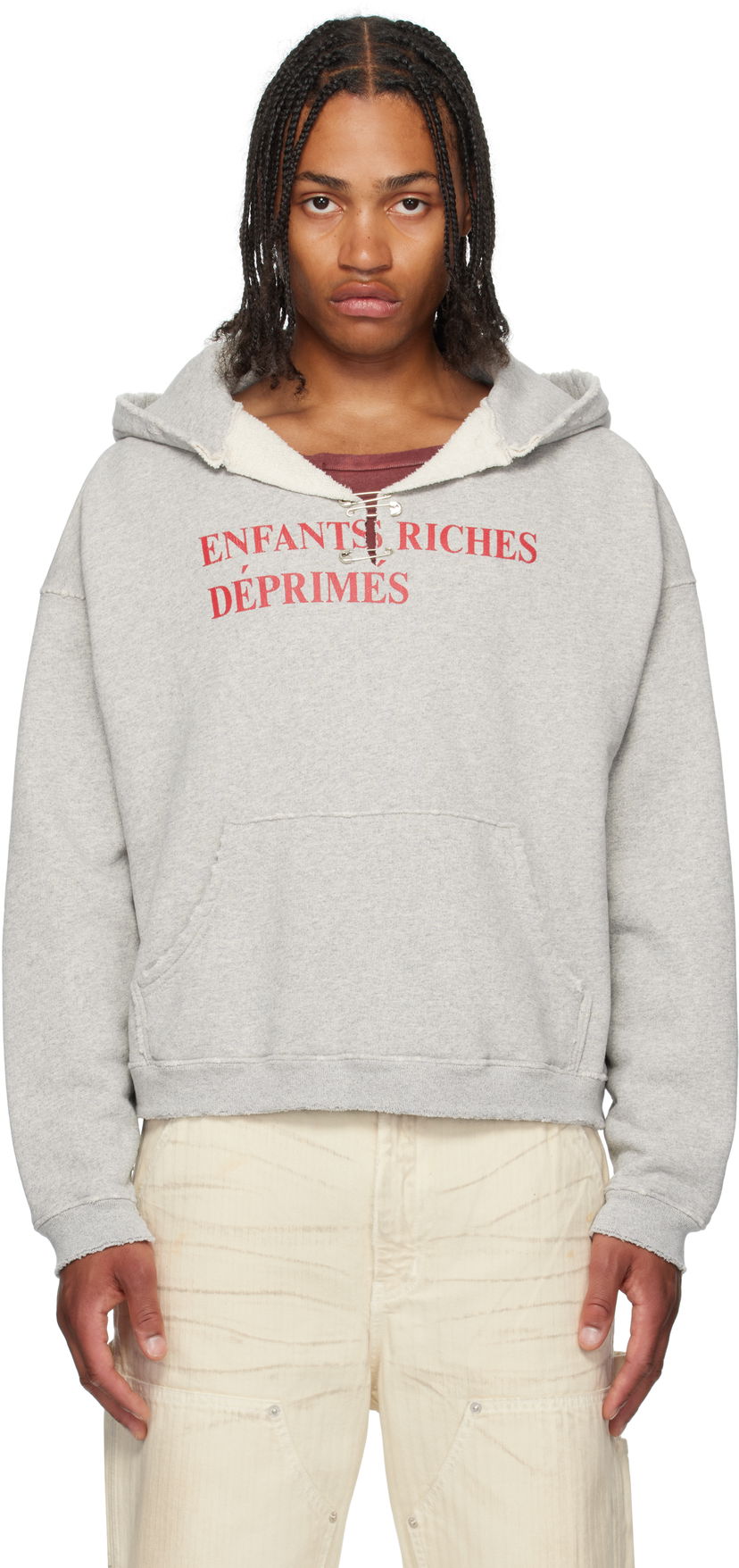 Pulover Enfants Riches Déprimés Enfants Riches Déprimés Classic Logo Hoodie Siva | 020-474