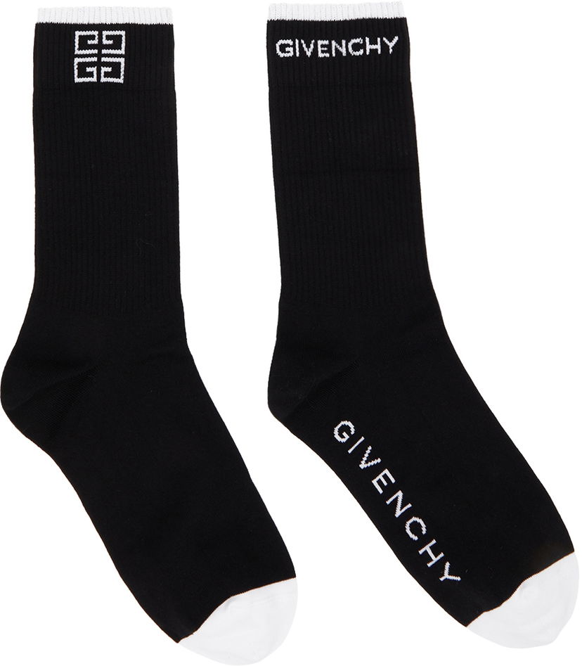 Nogavice Givenchy Givenchy 4G Socks Črna | BMB02A4037