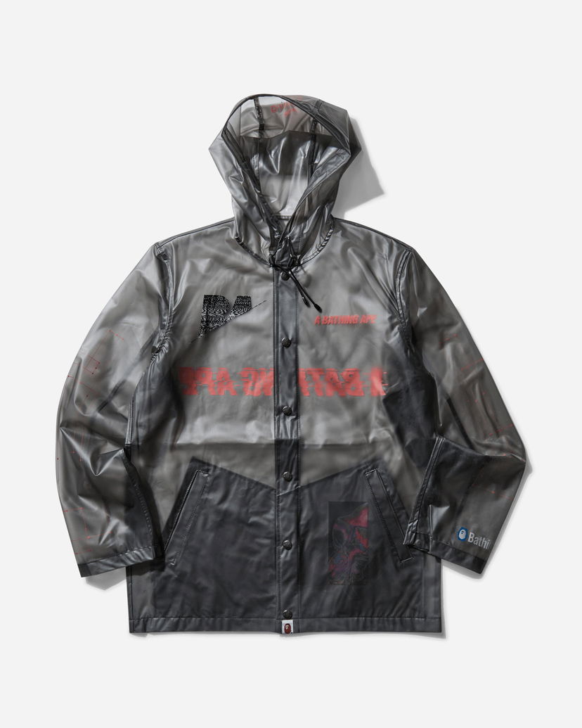 Dežni plašč BAPE Parka Siva | 1F80140014 001