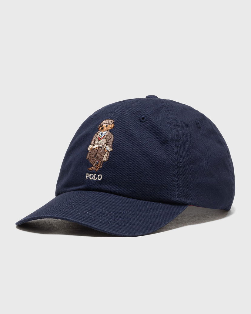 Kapa Polo by Ralph Lauren Polo Ralph Lauren Bear Embroidered Chino Baseball Cap Mornarica | 710979192001