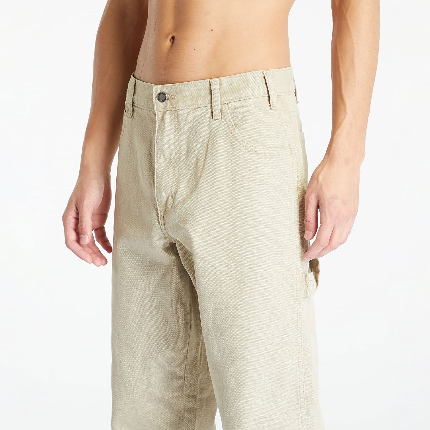 Hlače Dickies Duck Canvas Carpenter Trousers Stone Washed Desert Sand Bež | DK0A4XIFF021, 1