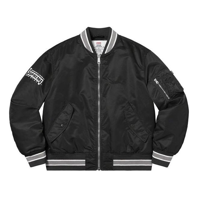 Bomber jakna Supreme Second To None MA-1 Bomber Jacket Črna | SUP-SS22-265, 0