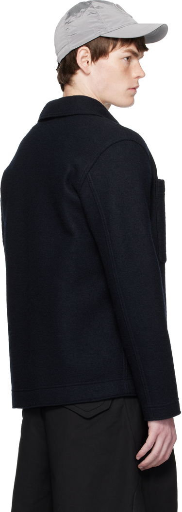 Jakna Stone Island Stone Island Wool Overshirt Mornarica | K2S15 5100058 S0IN1, 2