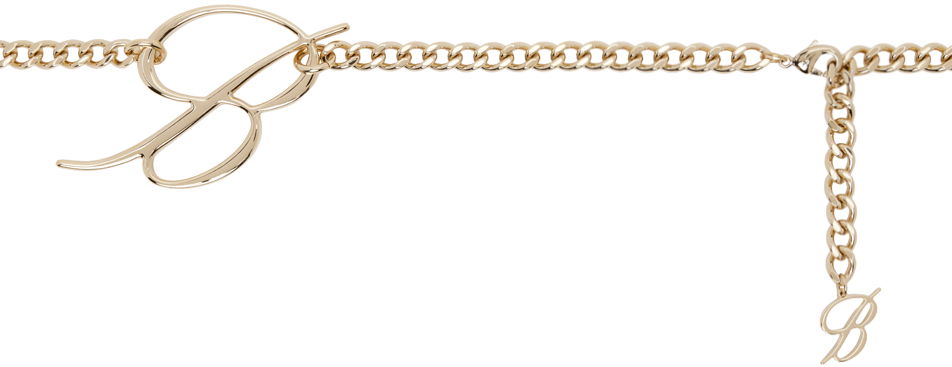 Pasovi Blumarine Blumarine 'B' Monogram Chain Belt Kovinski | A422W299A, 0