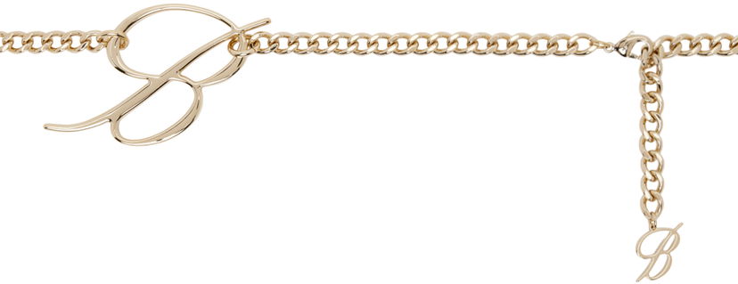 Pasovi Blumarine Blumarine 'B' Monogram Chain Belt Kovinski | A422W299A