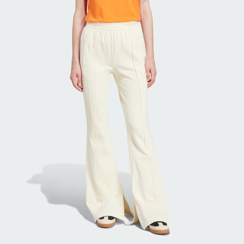 Trenirka adidas Performance Firebird 3-Stripes Flared Track Pants Bela | JJ0936
