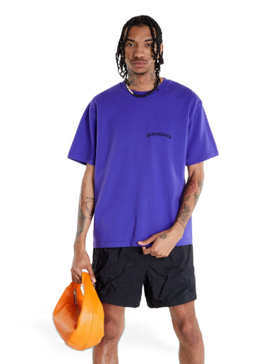 Majica Pleasures Neural Heavyweight T-Shirt Modra | P22SU012 purple