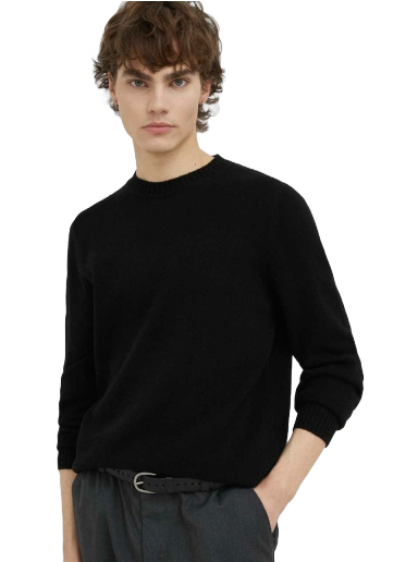 Pleteni pulover Samsoe Samsoe Sylli Crewneck Knit Črna | M20500076
