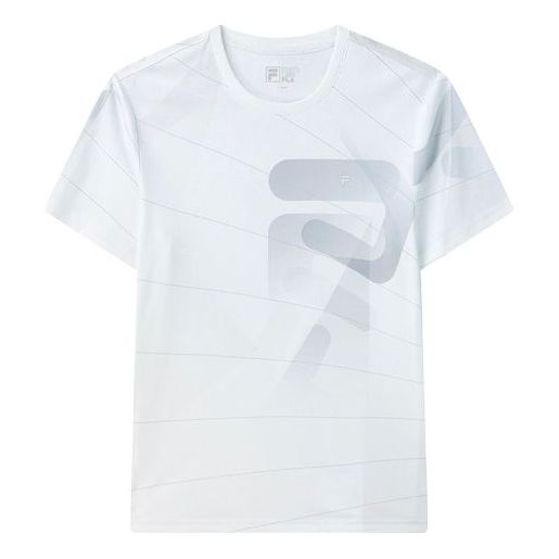 Majica FILA FILA Logo Pattern Casual T-Shirt Bela | F11M122114F-ZB