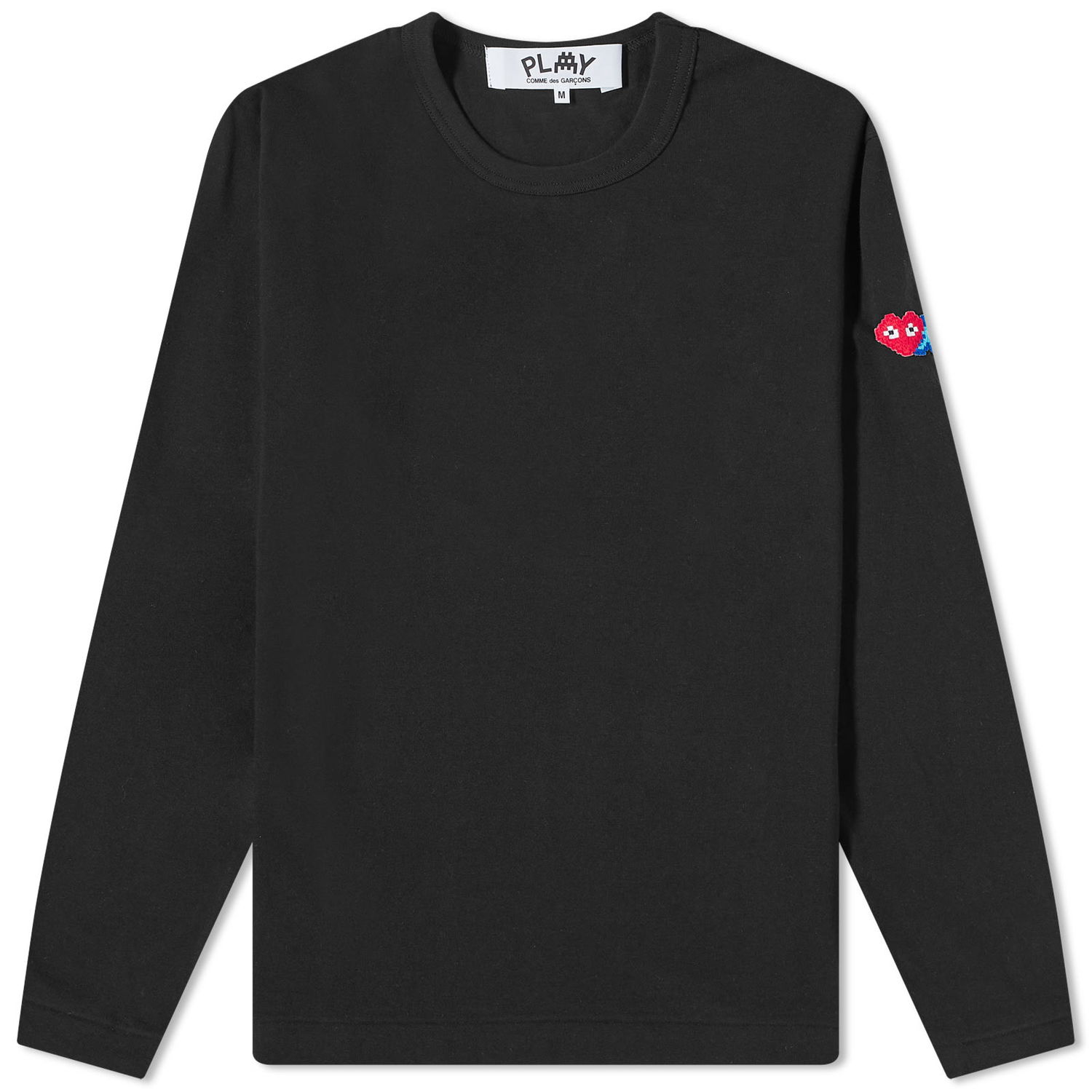 Majica Comme des Garçons Long Sleeve Invader T-Shirt Black Črna | P1T330-1, 0