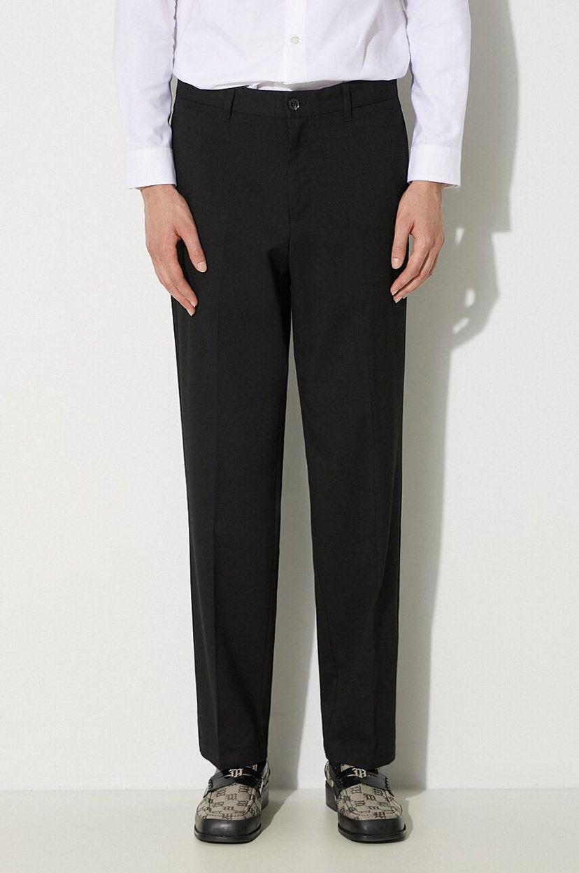 Hlače Samsoe Samsoe Samsoe Samsoe Straight Leg Pants Črna | M23900002