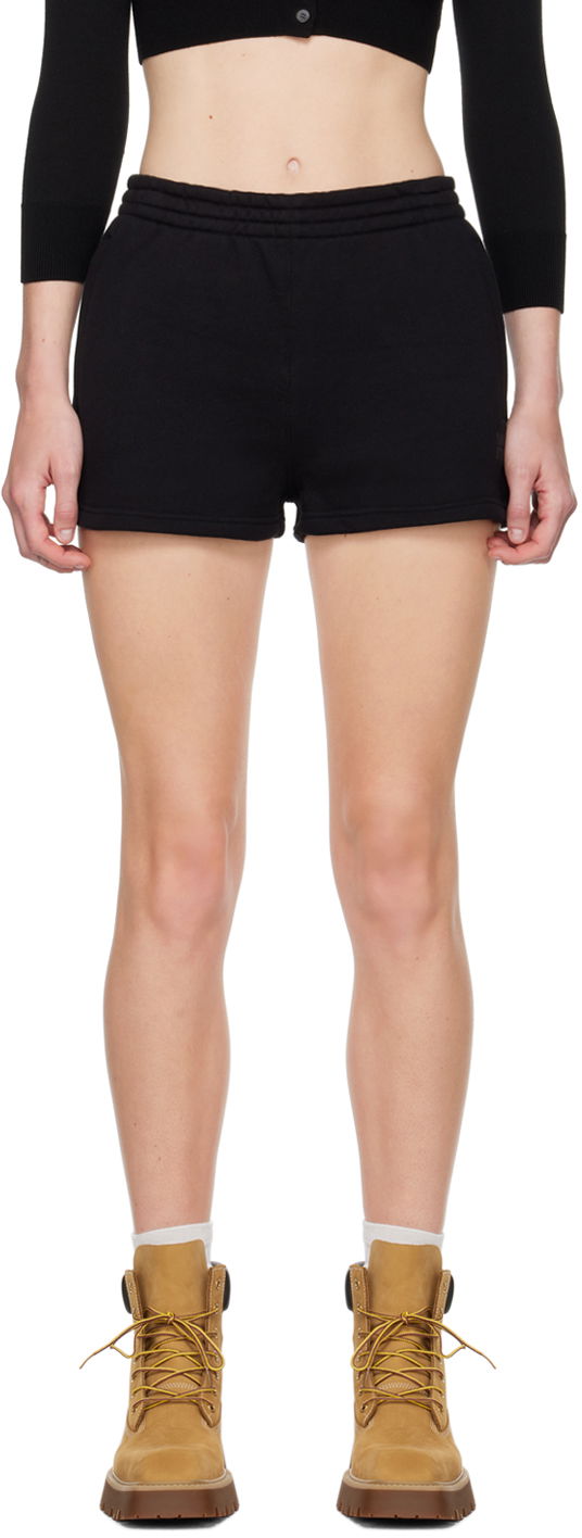 Kratke hlače Alexander Wang Logo Shorts Črna | 4CC3244400