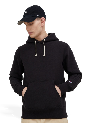 Pulover Champion Hooded Sweatshirt Črna | 218903