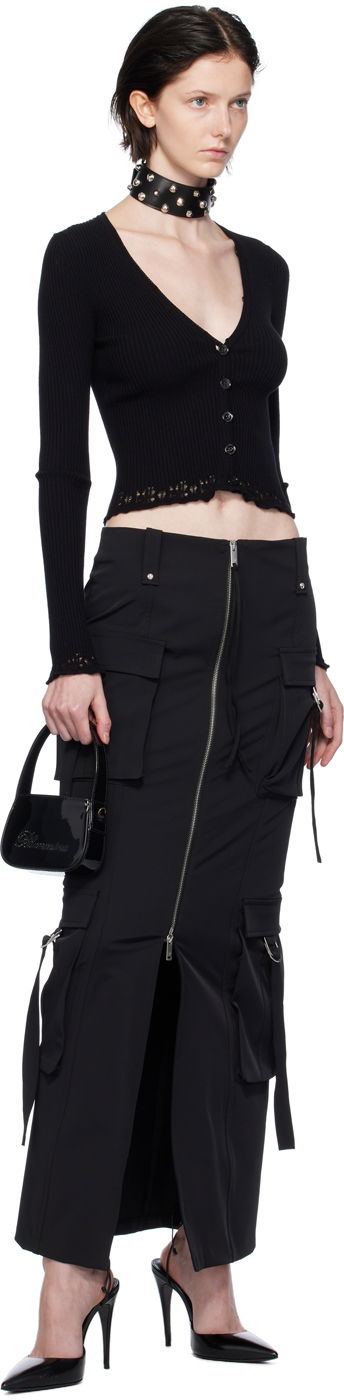 Krila Blumarine Blumarine Cargo Maxi Skirt Črna | A344G010A, 3