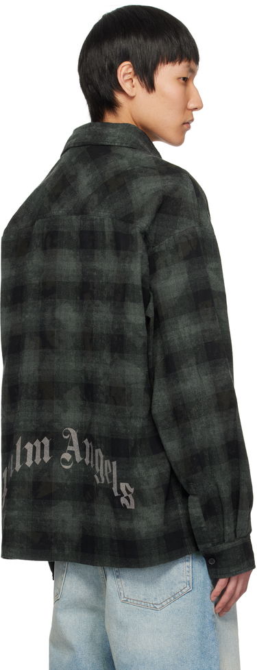 Srajce Palm Angels Palm Angels Check Overshirt Zelena | PMGE043S25FAB0025603, 2