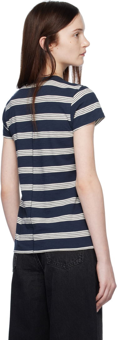 Majica rag & bone Striped T-Shirt Modra | WCC22HT020TA20, 2