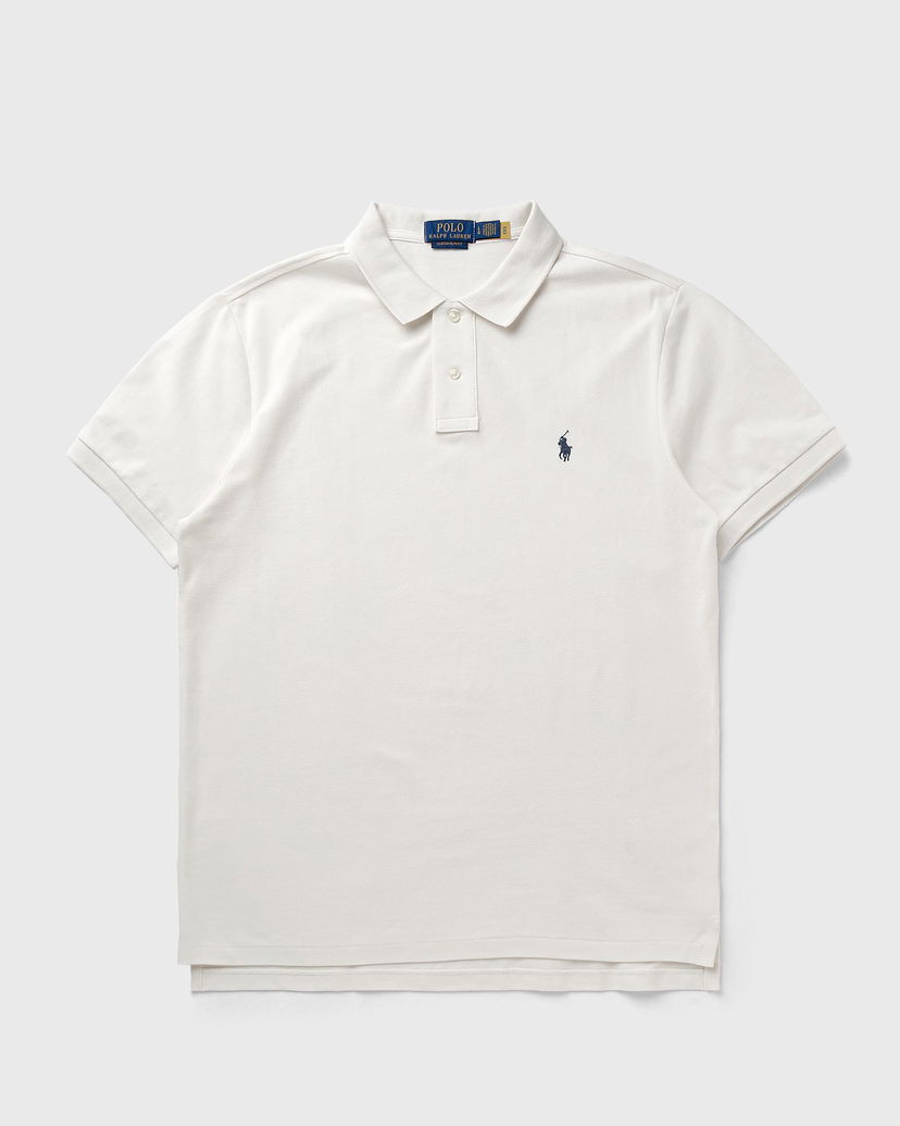 Polo majica Polo by Ralph Lauren Short Sleeve Knit Polo Shirt Slim Fit Bela | 710680784438