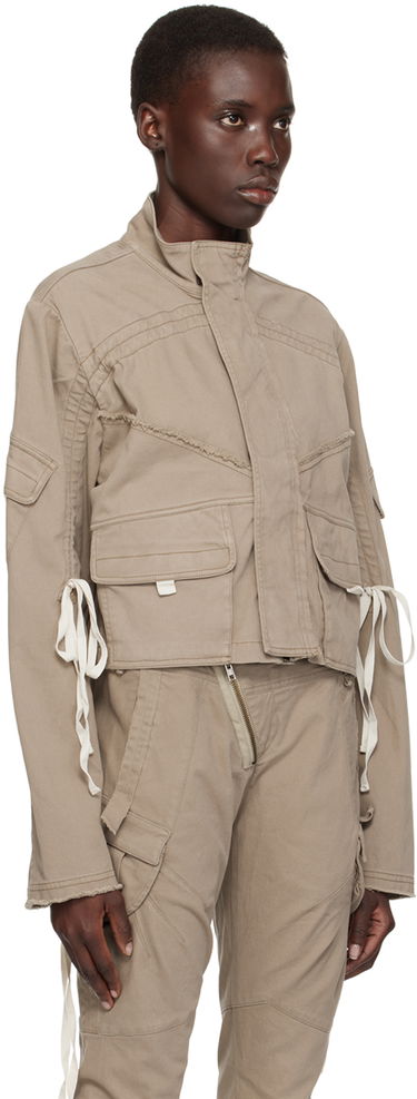 Jakna Ottolinger Ottolinger Drawstring Crop Jacket Bež | 0904001, 1