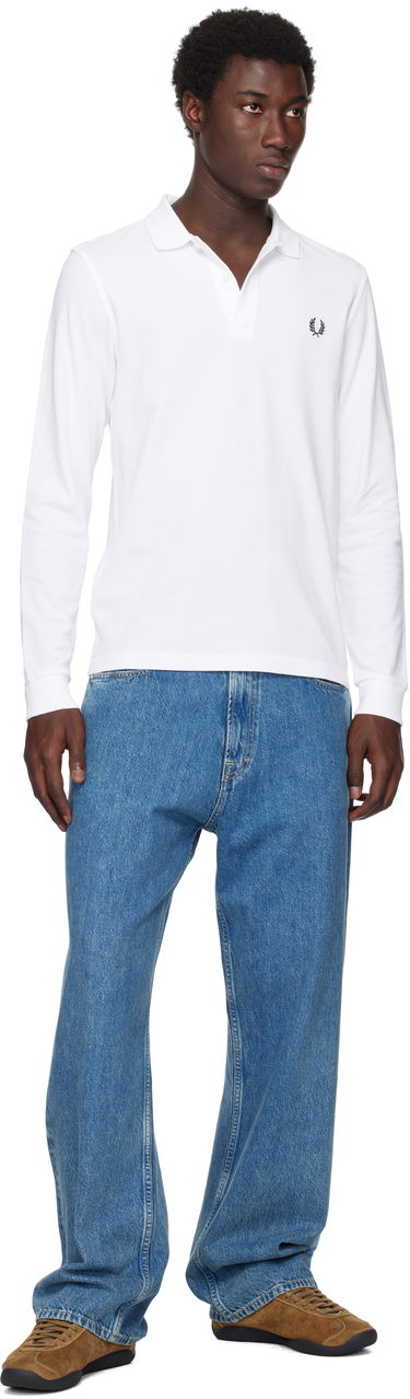 Polo majica Fred Perry Long Sleeve Polo Bela | M6006, 3