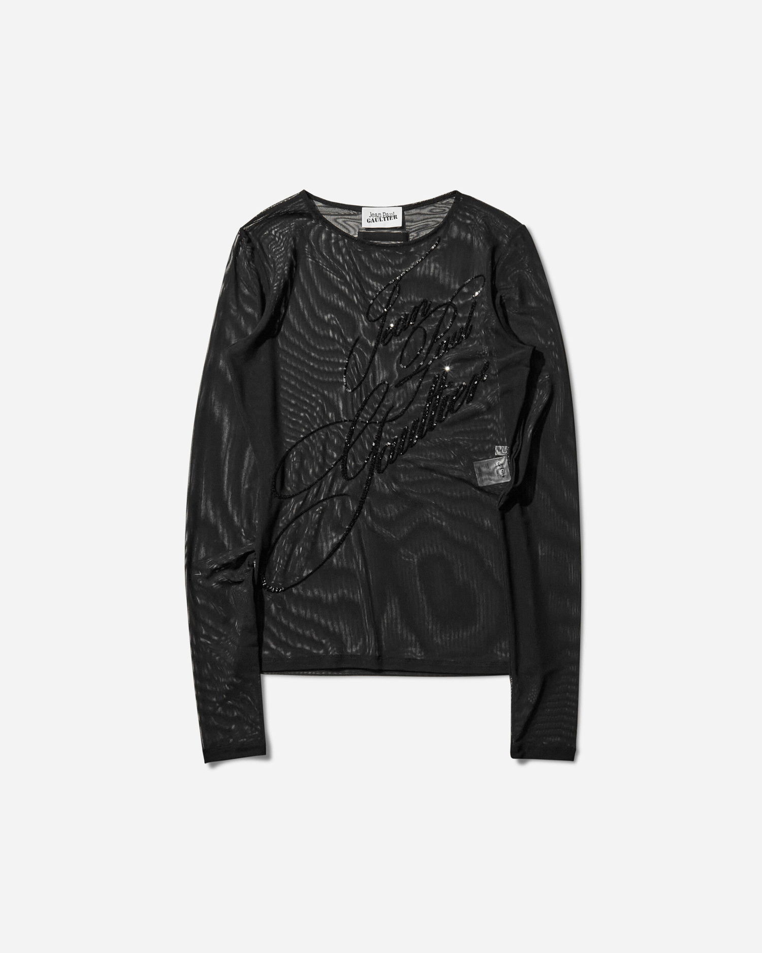 Majice in brezrokavniki Jean Paul Gaultier Sequin Longsleeve Top Črna | 2503WTO339M001 00, 1