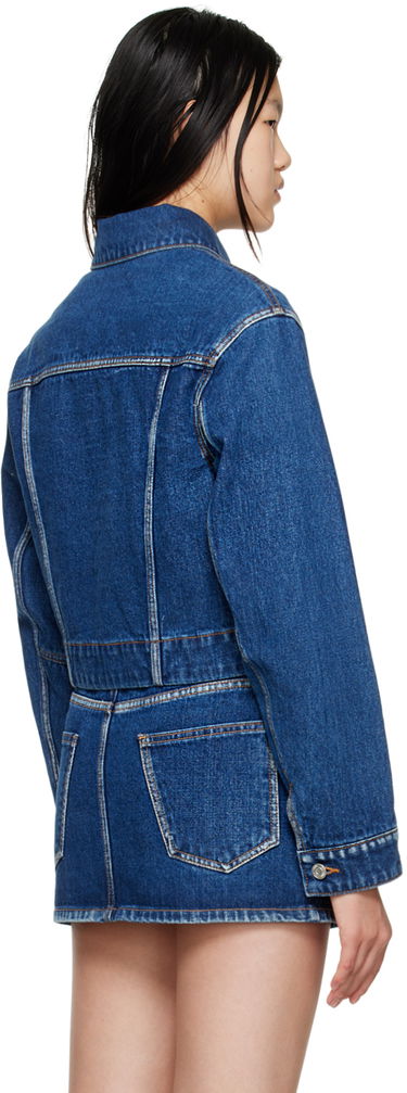 Jakna We11done We11done V-Line Denim Jacket Modra | WD-DJ3-22-330-W-BL, 2