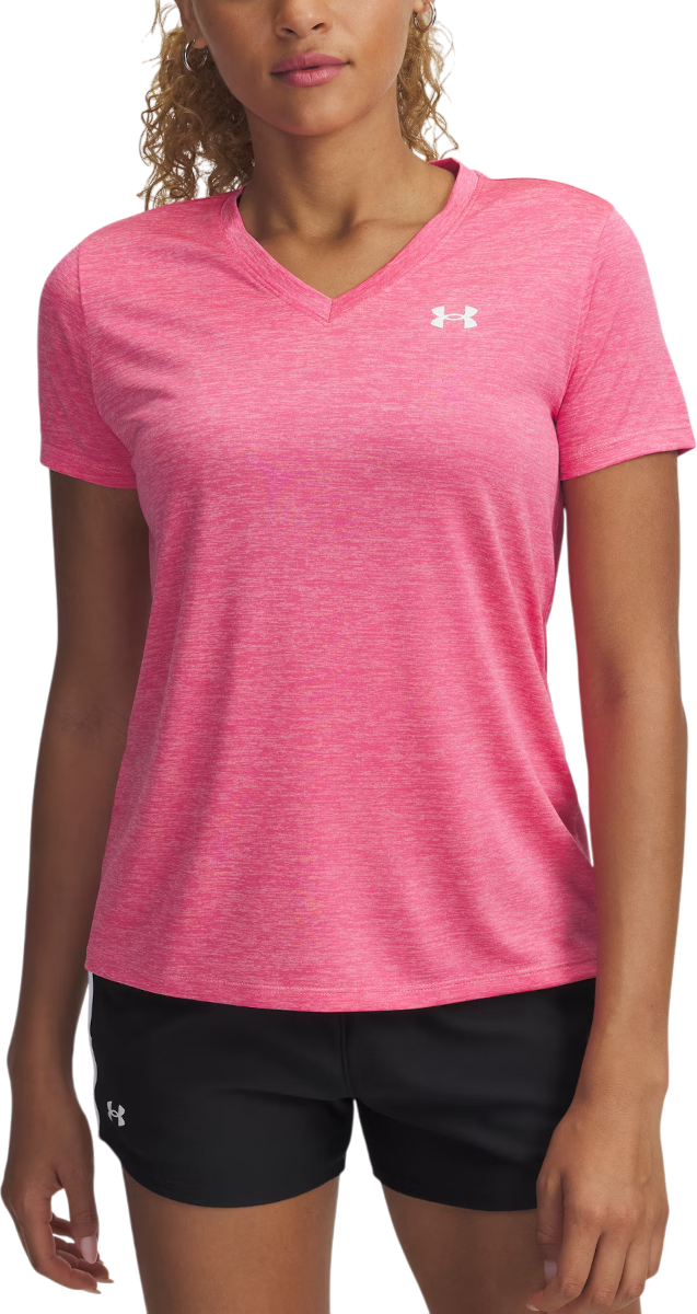 Majica Under Armour Under Armour Tech Short Sleeve V-Neck T-Shirt Roza | 1384227-672