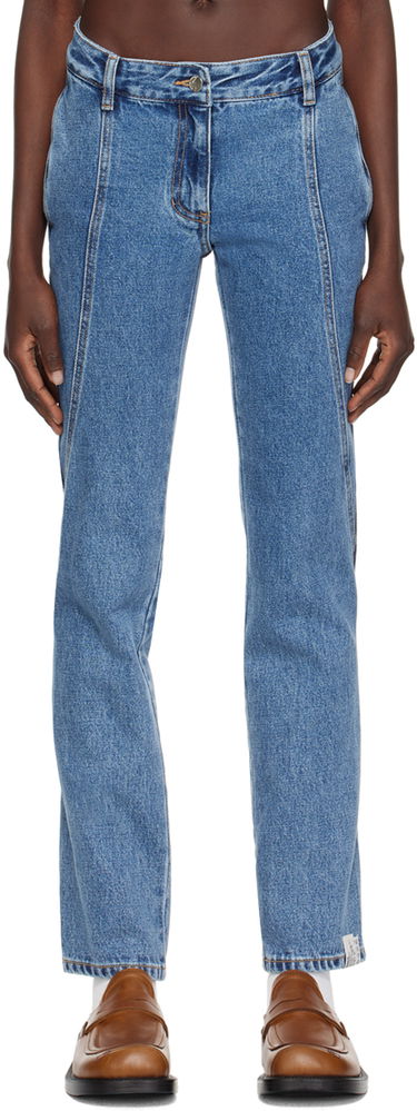 Kavbojke ADER ERROR Curved Seam Jeans Modra | BN01SSJE0108BL, 0