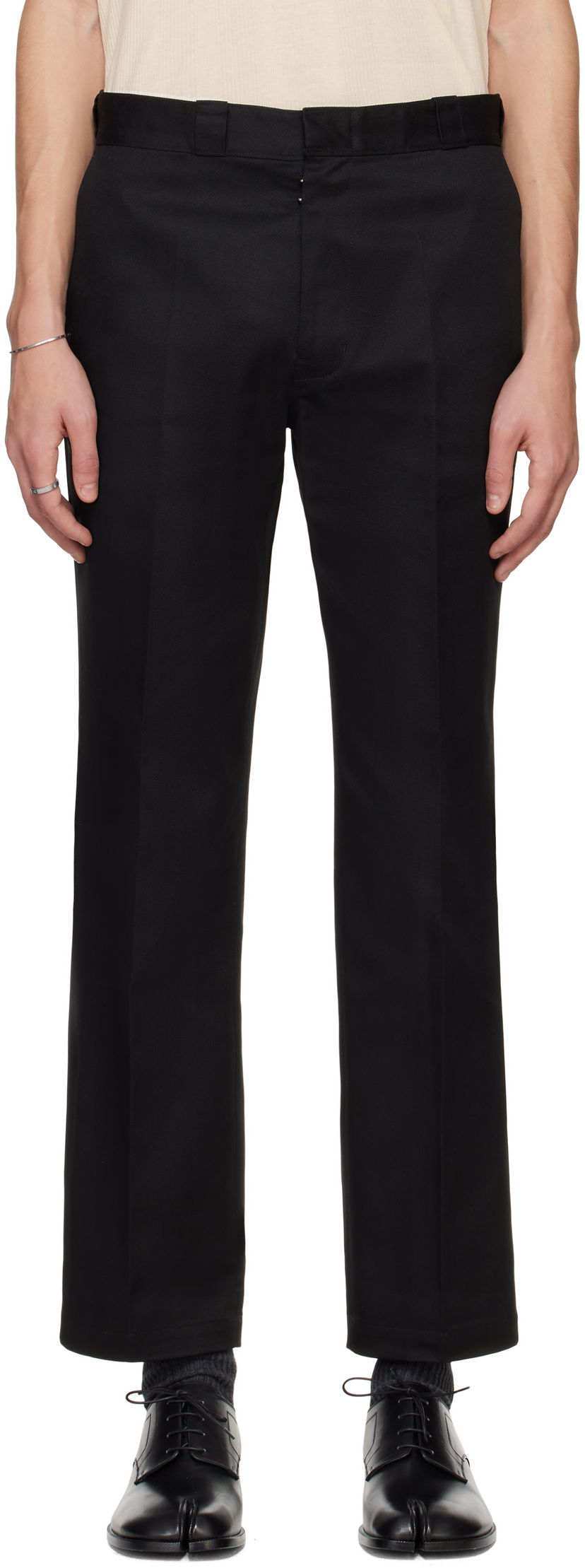 Hlače Maison Margiela Maison Margiela Gabardine Trousers Črna | S50KA0661 S54042