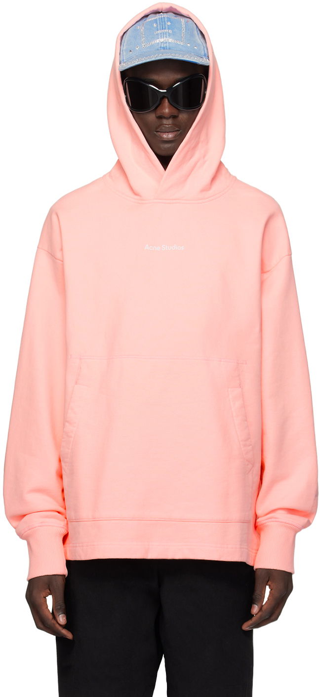 Pulover Acne Studios Printed Hoodie Roza | BI0198-