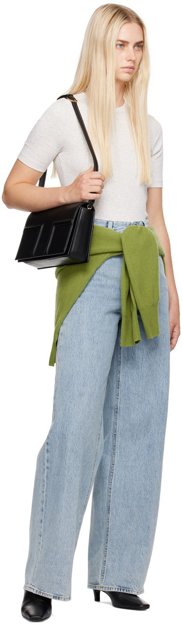 Kavbojke TOTEME Wide Leg Jeans Modra | 242-WRB2426-FB0045, 3