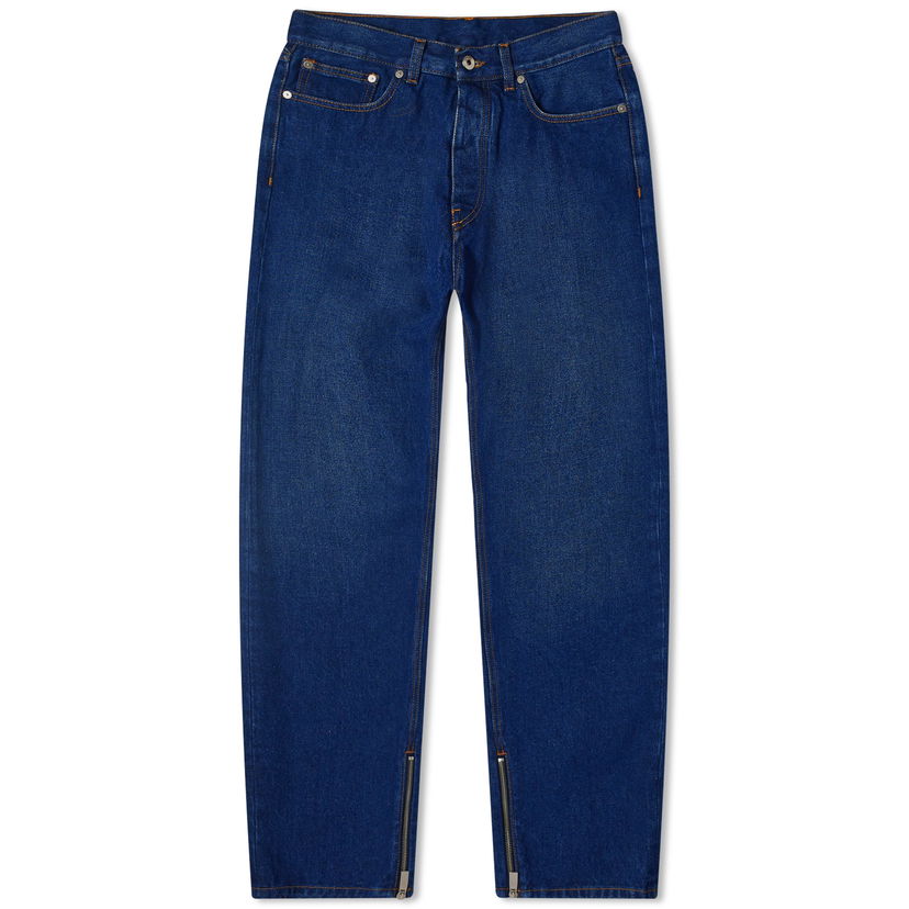 Kavbojke Off-White Skate Relaxed Fit Jeans Mornarica | OMYA177C99DEN0034400