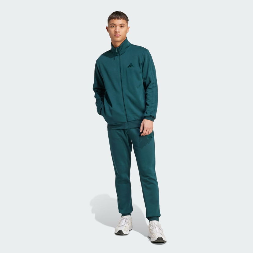 Trenirka adidas Performance Sportswear Basic 3-Stripes Fleece Tracksuit Zelena | JX5546