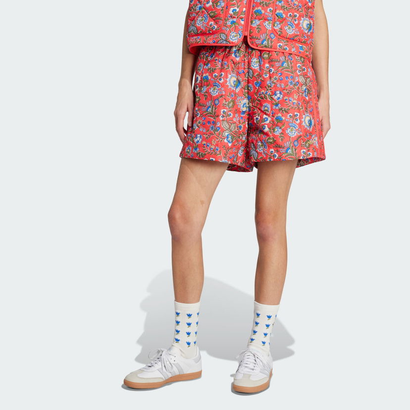 Kratke hlače adidas Originals adidas Originals x Liberty London Quilted Shorts Rdeča | JW5196