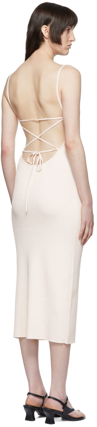 Obleke rag & bone Viscose Midi Slip Dress Bež | WAS22P0061806, 2