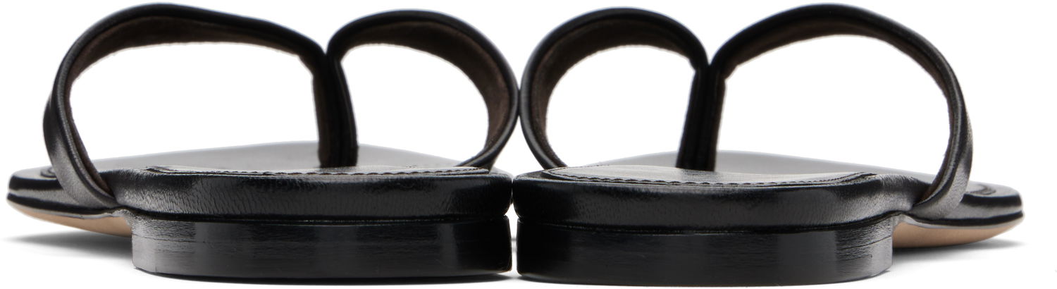 Superge in čevlji The Row Sacha Leather Flip-Flops Črna | F1697-SN65, 1