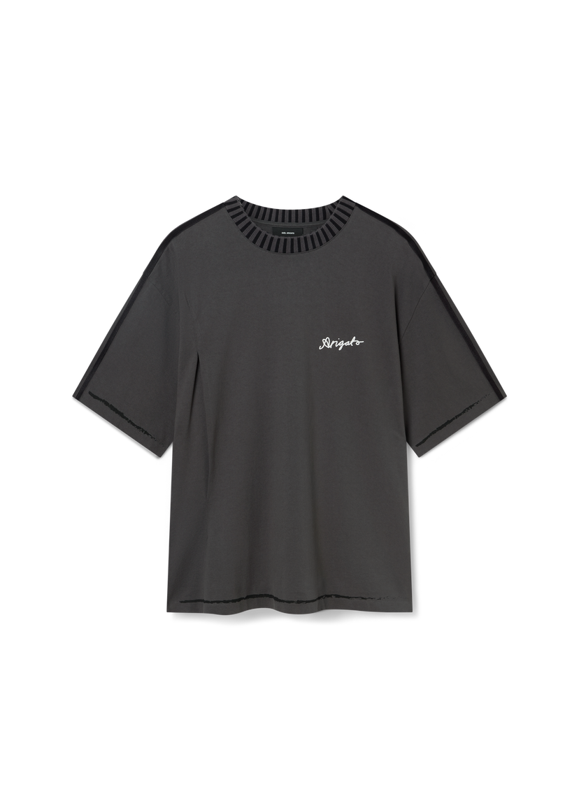 Majica AXEL ARIGATO Relaxed Fit T-Shirt With Seam Detail Siva | A2975001