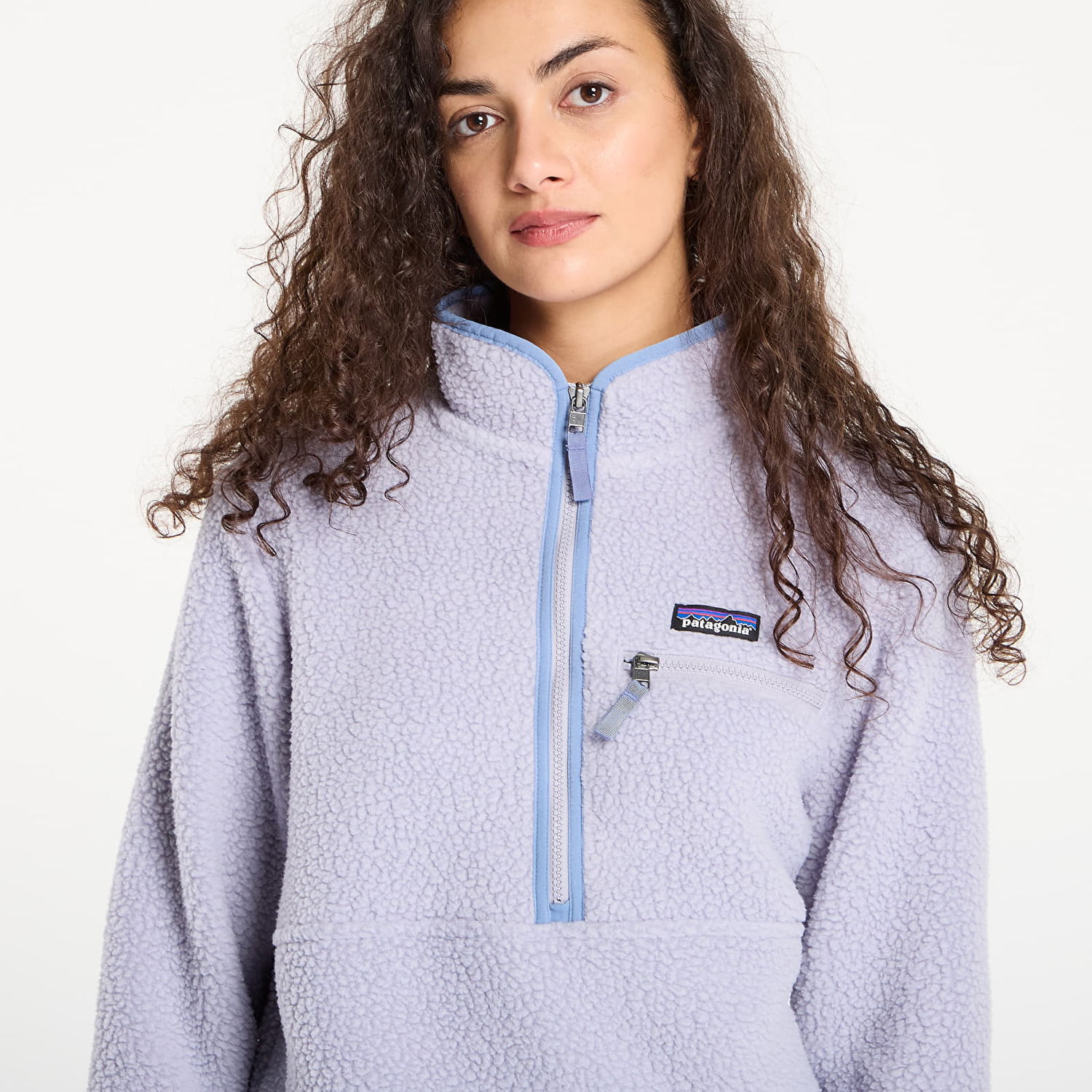 Pleteni pulover Patagonia Retro Pile Marsupial Fleece Pullover Lila | 22835 PMFP, 1