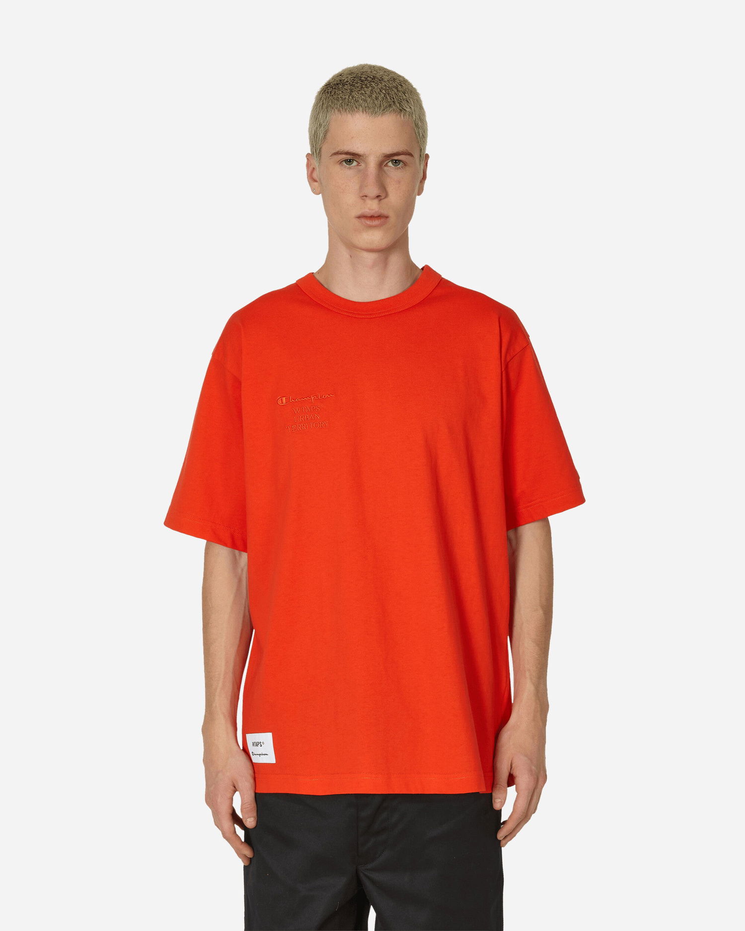 Srajce Champion WTAPS Academy Crewneck Orange Rdeča | C8-Z351 840, 0