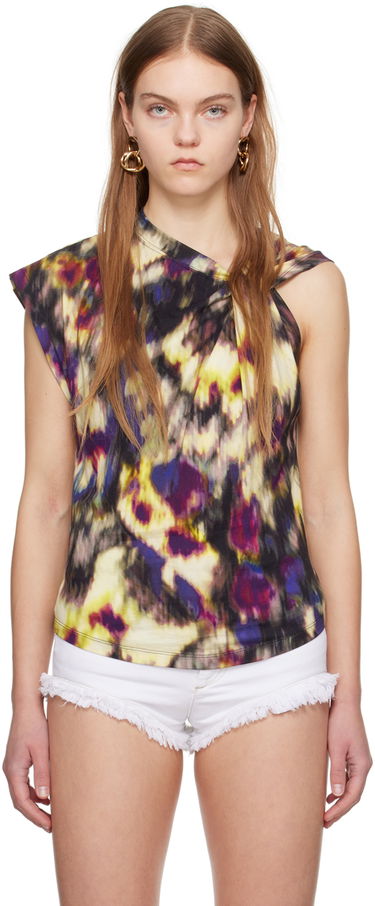 Majica brez rokavov Isabel Marant Étoile Etoile Nayda Abstract-Print T-Shirt Večbarvna | 24PTS0175FA-B1N05E, 0