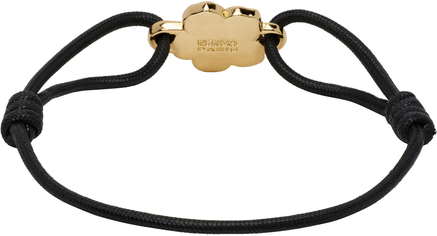 Zapestnica KENZO Kenzo Paris Boke Flower Cord Bracelet Črna | FF68BI731M02, 1