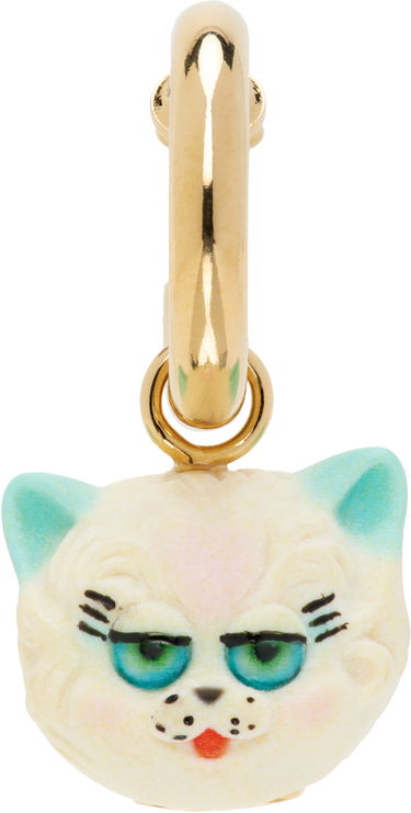 Uhani Valentino Valentino Garavani 'Le Chat De La Maison' Clip-On Cat Face Earring Večbarvna | 7Y2J0AL6VQY, 0
