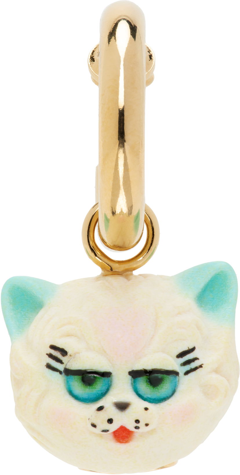 Uhani Valentino Valentino Garavani 'Le Chat De La Maison' Clip-On Cat Face Earring Večbarvna | 7Y2J0AL6VQY