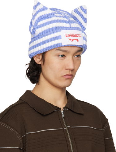 Beanie Charles Jeffrey Loverboy Charles Jeffrey LOVERBOY Chunky Ears Knit Beanie Modra | 54131401, 3
