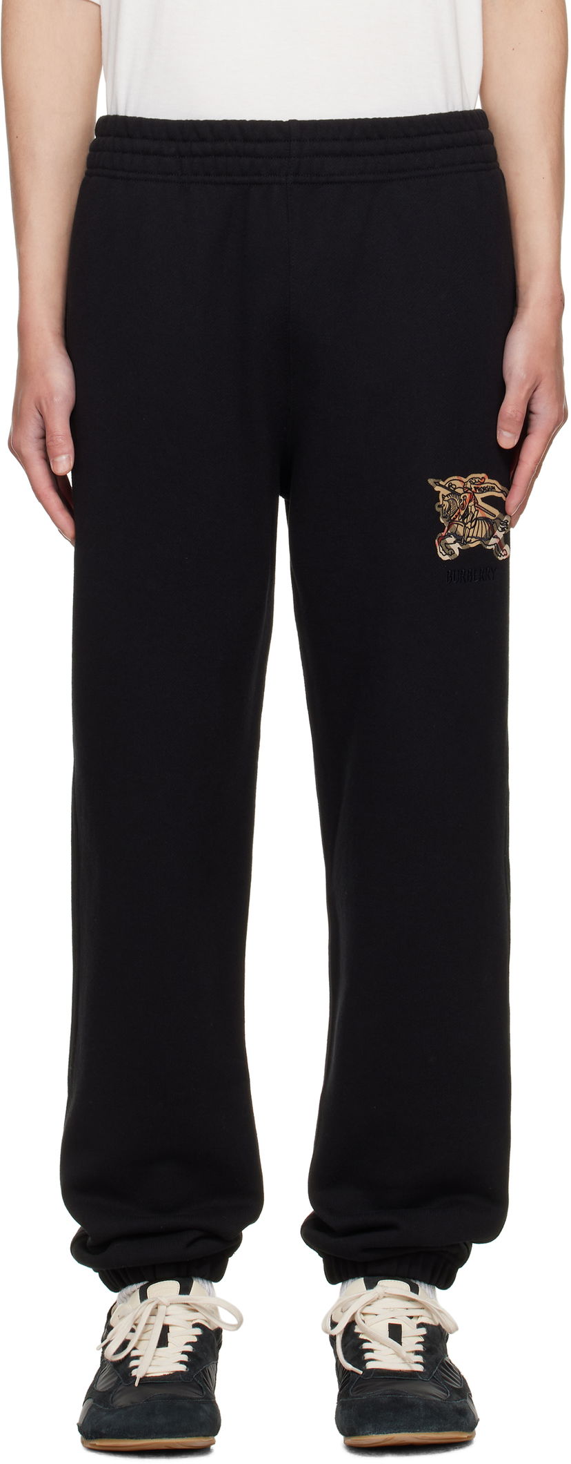 Trenirka Burberry Burberry Cotton Jogging Sweatpants Črna | 8116095