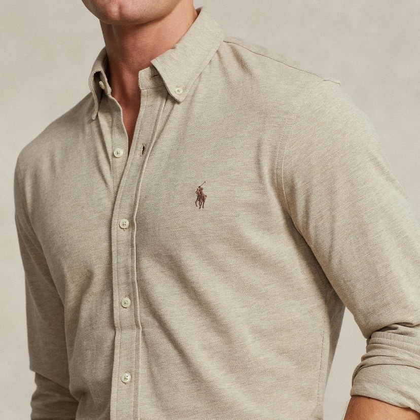 Srajce Polo by Ralph Lauren Ralph Lauren Featherweight Pique Shirt Bež | 710654408119
