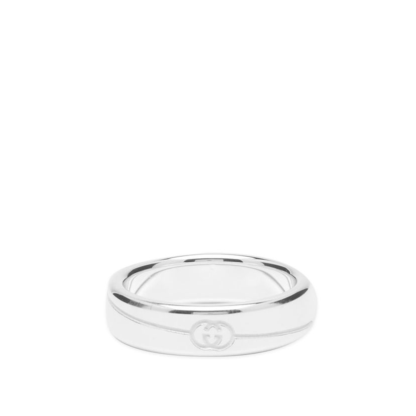 Prstan Gucci Tag Ring 6mm "Silver" Kovinski | YBC774052001