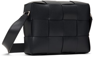 Torba za čez ramo Bottega Veneta Cassette Camera Bag Črna | 730027 VB1K0, 2
