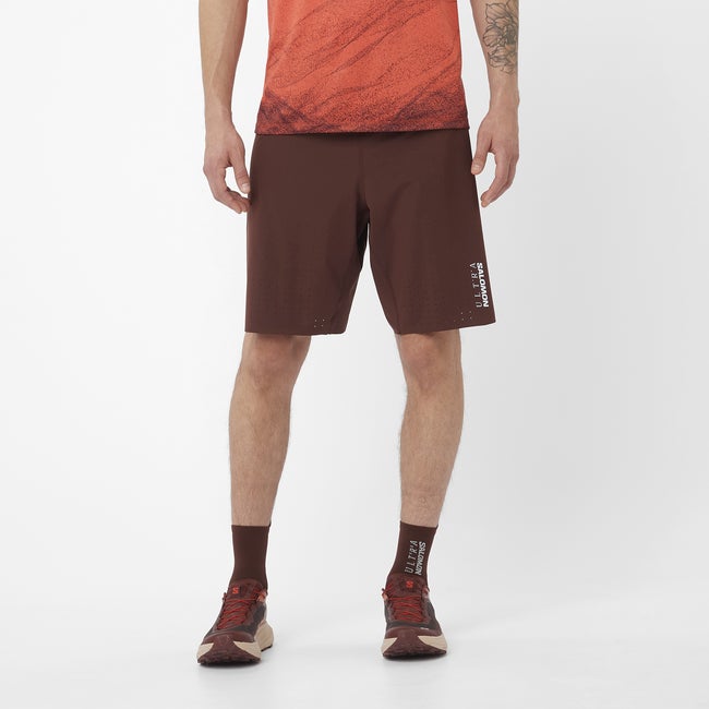 Kratke hlače Salomon Salomon S/Lab Ultra 2-in-1 Shorts Rjava | LC2448500