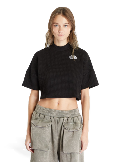 Krop-top The North Face Mhysa Short Sleeve Top TNF Black Črna | NF0A853XJK31